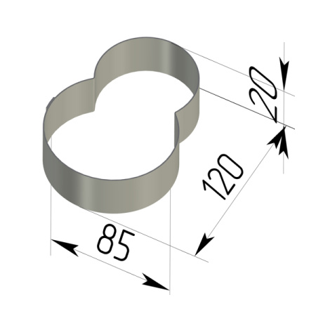 Кондитерская форма Восьмерка